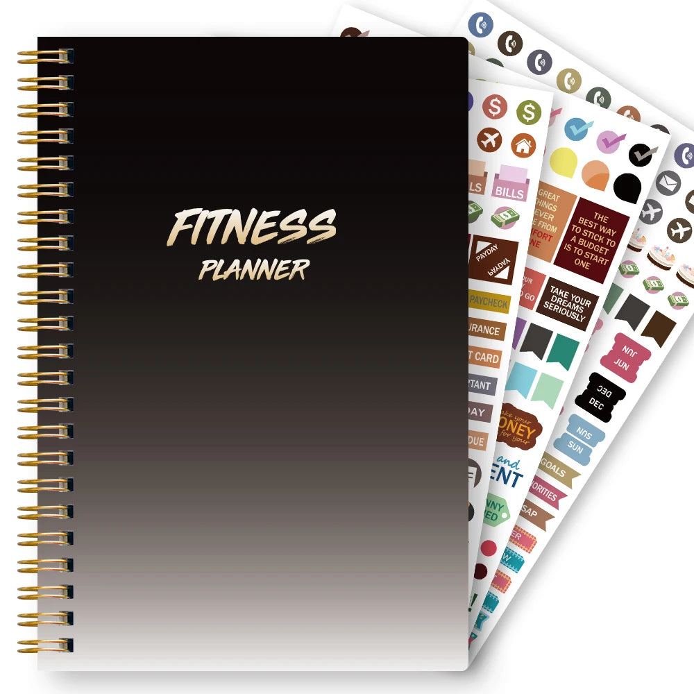 GymEquipz Spiral Bound Workout Logbook