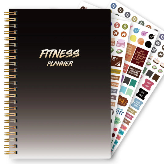 GymEquipz Spiral Bound Workout Logbook