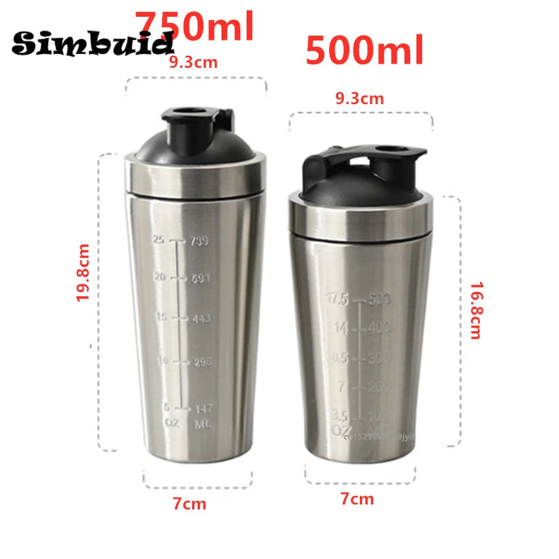 GymEquipz Premium Metal Shaker Cup