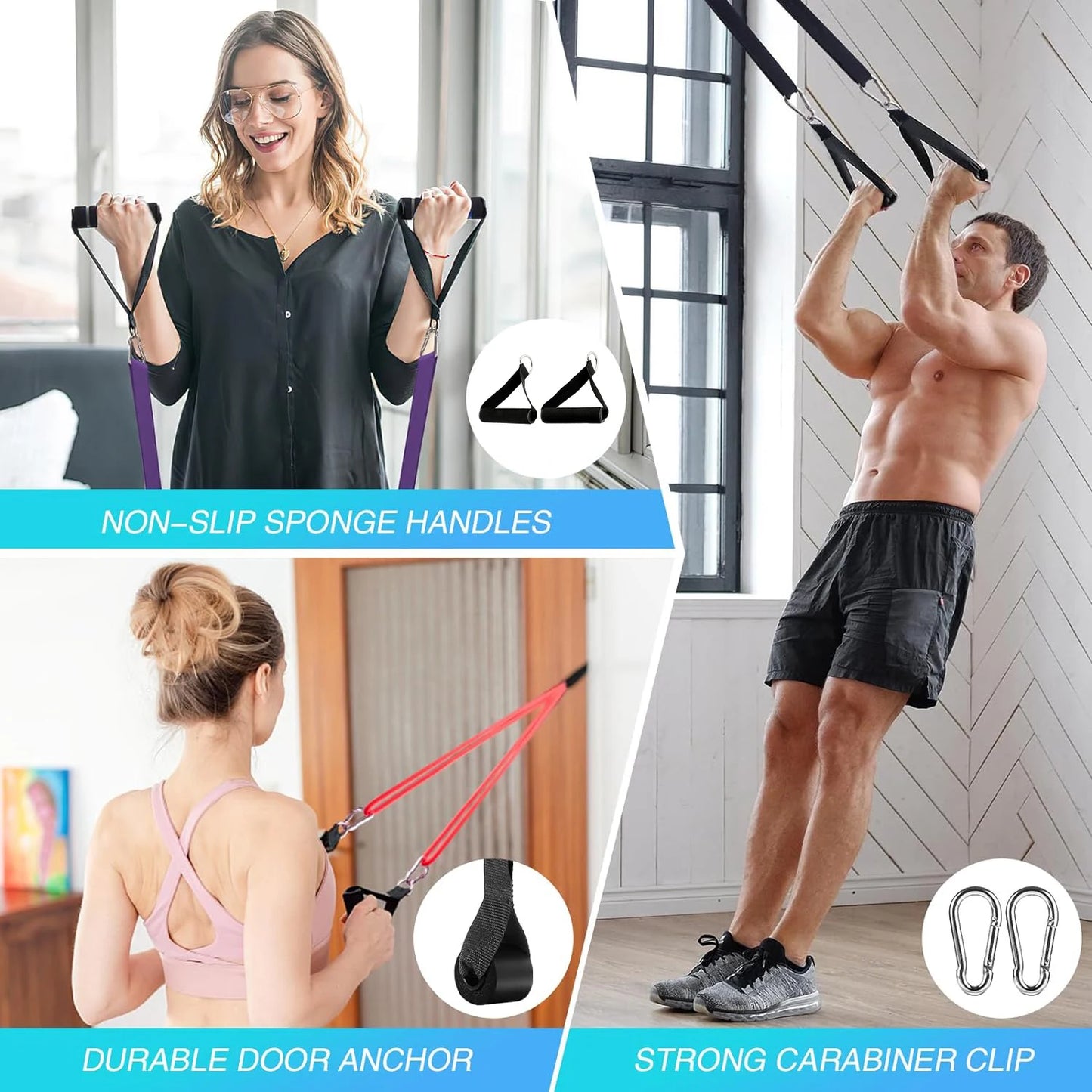 GymEquipz Pro-Performance Resistance Bands