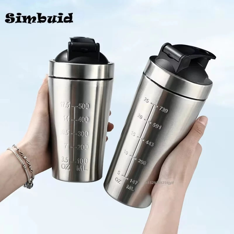 GymEquipz Premium Metal Shaker Cup